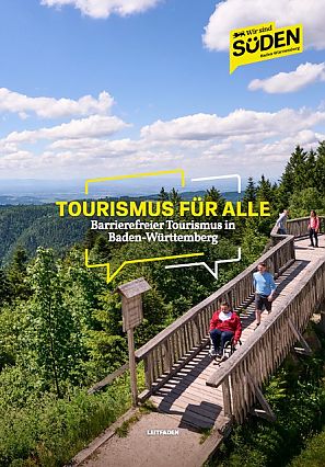 Titelseite des Leitfadens mit grüner Landschaft-Foto