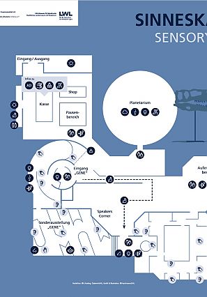 Sinneskarte des Naturkundemuseum in Münster