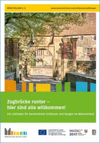 Titelblatt der Publikation mit Bild eines Schlosses mit Zugbrücke
