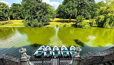 Boot fahren leicht gemacht - administrationsfreier Bootsverleih am Barockschloss © https://digitalstadt-ahaus.de/spots 